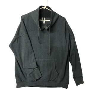 Ideology Gray‎ Cowl Neck Fleece Lined Sweatshirt Women’s Medium Soft Cozy Top